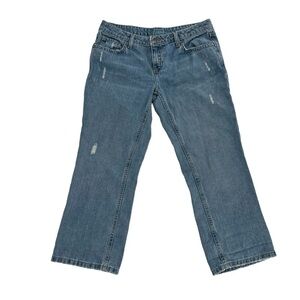 Aeropostale Distressed Crop Jeans Size 7/8 Women's